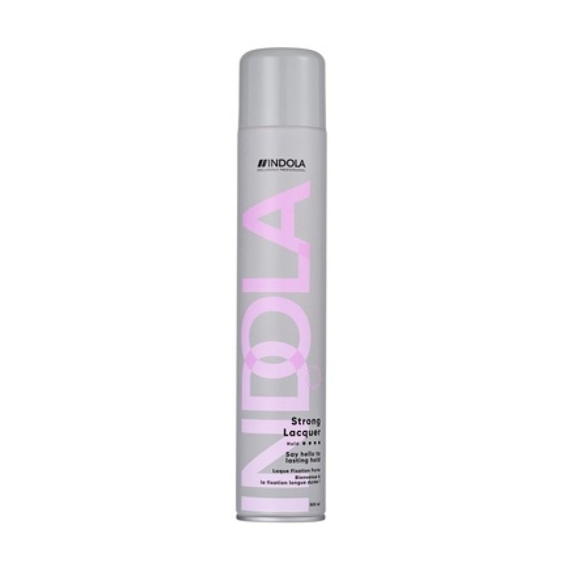 Indola Strong Lacquer Hairspray 200 Ml - Strong Hold Hairspray For Long-Lasting Style