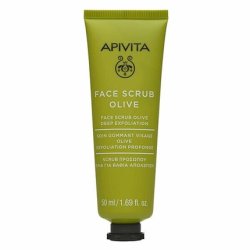 Apivita Face Scrub for Deep Exfoliating with Olive 95% Natural Ingredients 50ml
