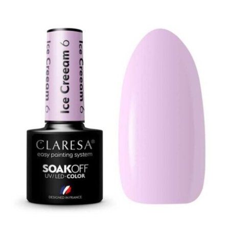 Claresa Ice Cream UV Nail Polish 5ml - Pack of 6