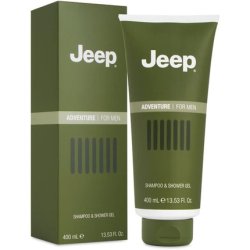 Jeep Adventure Shampoo & Shower Gel Refreshing Body Wash for Men Grapefruit, Peppermint & Rose Pepper Fragrance
