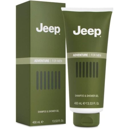 Jeep Adventure Shampoo & Shower Gel Refreshing Body Wash for Men Grapefruit, Peppermint & Rose Pepper Fragrance