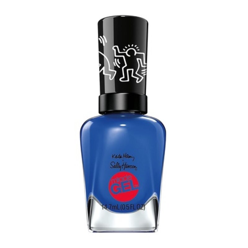 Sally Hansen Miracle Gel Keith Haring Collection Nail Polish Draw Blue In 0.5 fl oz