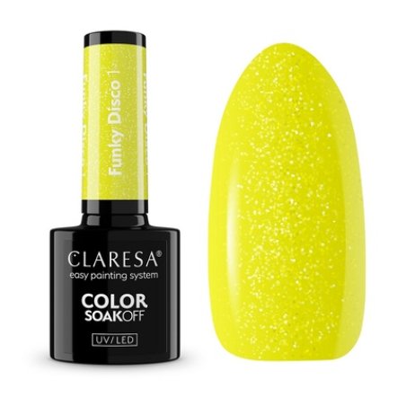 Claresa Soak Off Uv Led Funky Disco Hybrid Nail Polish 1.5g