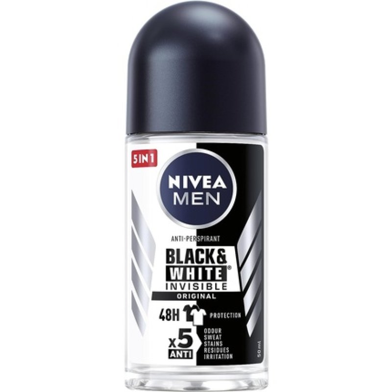 Nivea Black&White Invisible Original Antiperspirant Roll-On 50ml