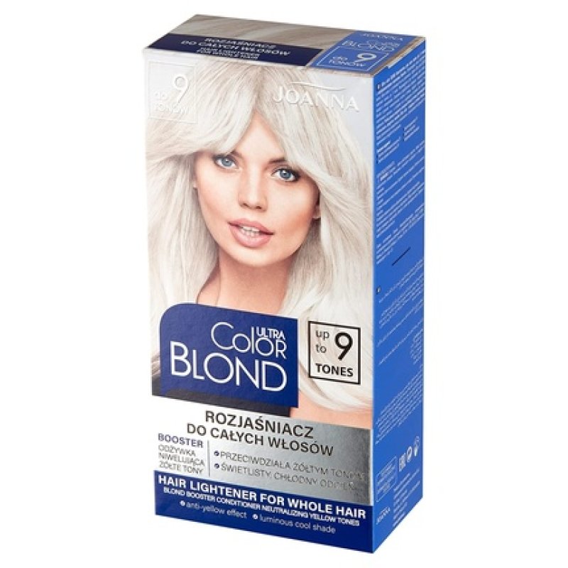 JOANNA Ultra Color Blond Hair Lightener Up to 9 Shades Lighter Long-Lasting Shine and Purity of Blonde Color for Full