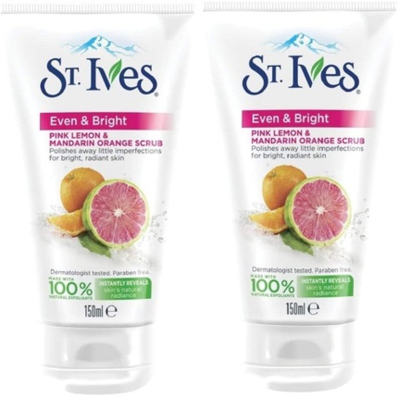 St. Ives Even & Bright Pink Lemon & Orange Scrub 150ml