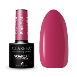 Claresa UV LED Nail Polish Collection Hybrid Manicure Soak Off - 5ml Pink Color No. 524