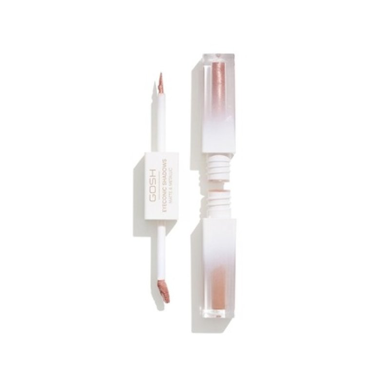 GOSH Eyeconic Eyeshadow 2-in-1 Pink Eyeshadow with Matte and Metallic Finish - Long-lasting and Waterproof, Lasts up to