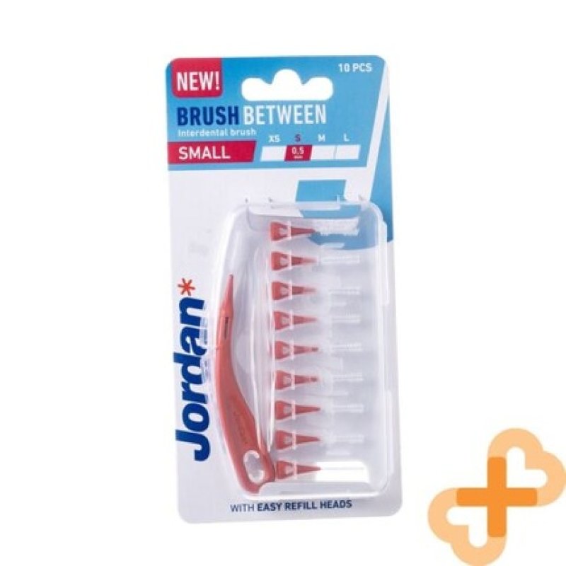 Jordan Brush Between S Toothbrush for Between Teeth Flossers 0.5mm 10 Pieces
