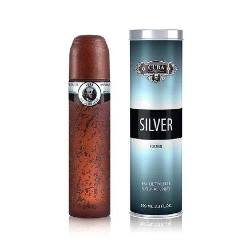 Cuba Silver Eau De Toilette Spray 3.3 Oz Fragrance for Men