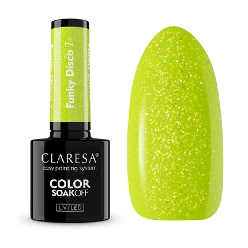 Claresa Soak Off Uv Led Funky Disco Hybrid Nail Polish 7.5g