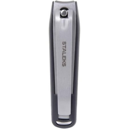 Staleks Men Clipper with Container for Clipped Nails Beauty & Care 20 Manicure Pedicure Cutter Stalex