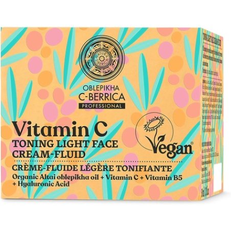 Natura Siberica Oblepikha Berry Light Tone Fluid Cream with Vitamin C 50ml