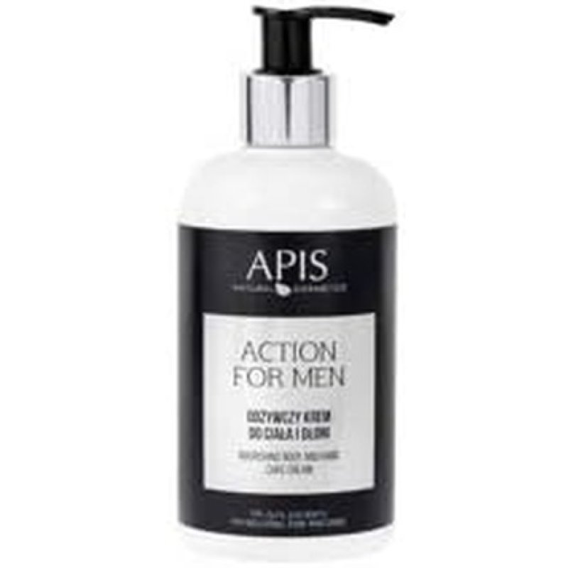 Apis Action for Men Nourishing Body and Hand Care Cream 300ml