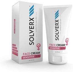 SOLVERX Sensitive Skin Face Cream for Women with Shea Butter, Hyaluronic Acid, and Lactobionic Acid 50ml