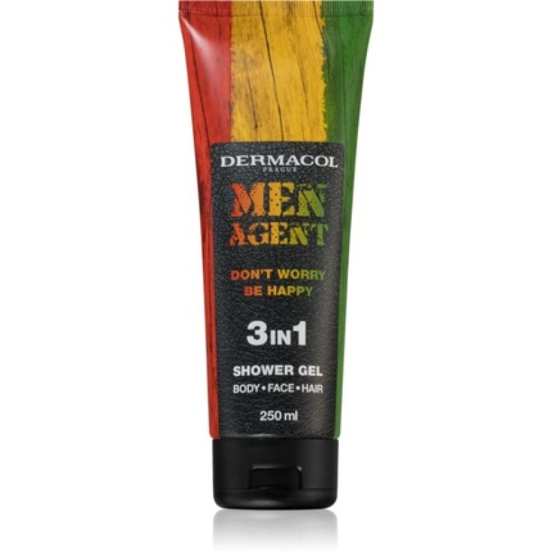 DermaCOL Men Agent Shower Gel 3in1 - Dont Worry Be Happy 250ml
