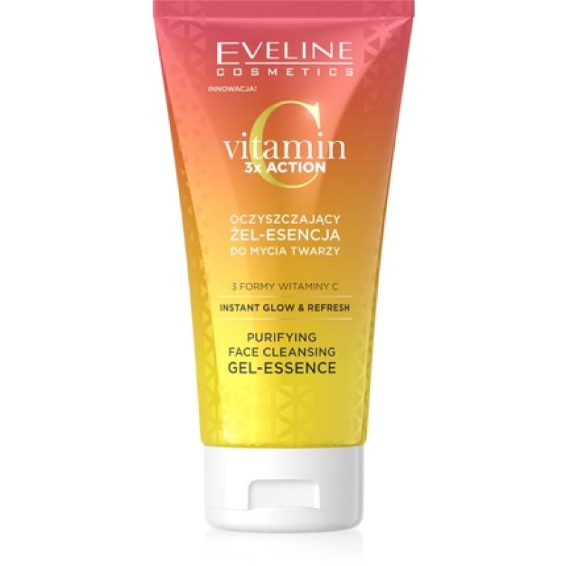 Eveline Vitamin C 3x Action Instant Glow Cleansing Gel Essence Face Wash 150ml