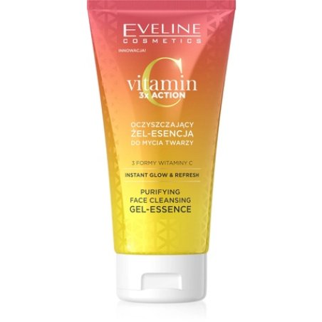 Eveline Vitamin C 3x Action Instant Glow Cleansing Gel Essence Face Wash 150ml