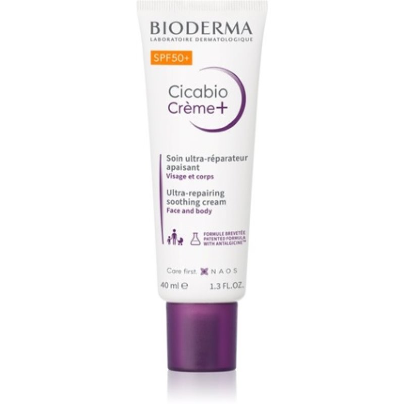 CICABIO Repairing and Sunscreen Cream SPF50 40 ml