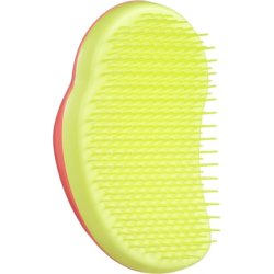 Tangle Teezer The Original Detangling Hairbrush Two-Tiered Teeth Palm-Friendly Design Salmon Pink Hyper Yellow