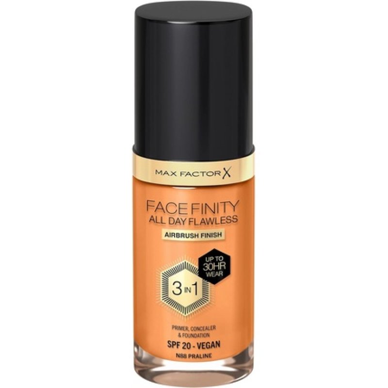 Max Factor Facefinity 3-in-1 All Day Flawless Liquid Foundation SPF 20 88 Praline 30ml