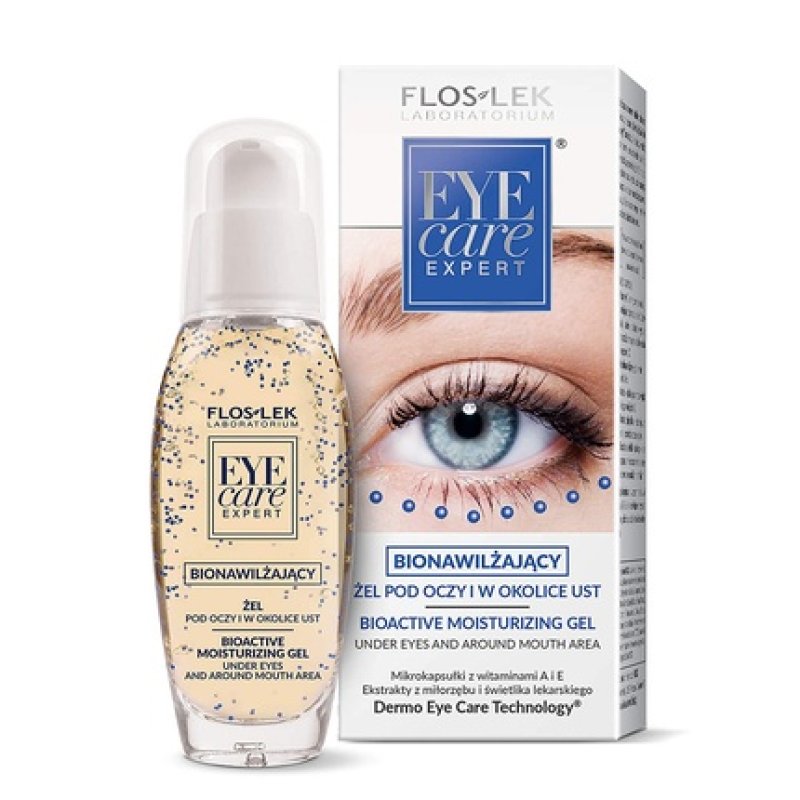 FLOSLEK Bio Moisturizing Gel for Eye Bags and Mouth Area 30ml - Suitable for All Ages