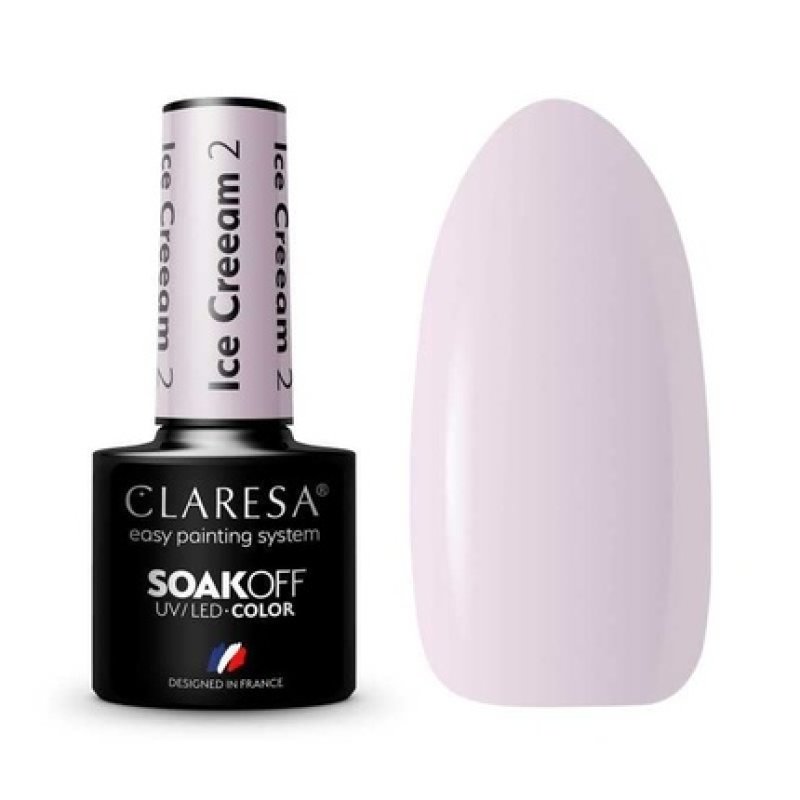 Claresa Ice Cream UV Nail Polish 5ml - Pack of 2
