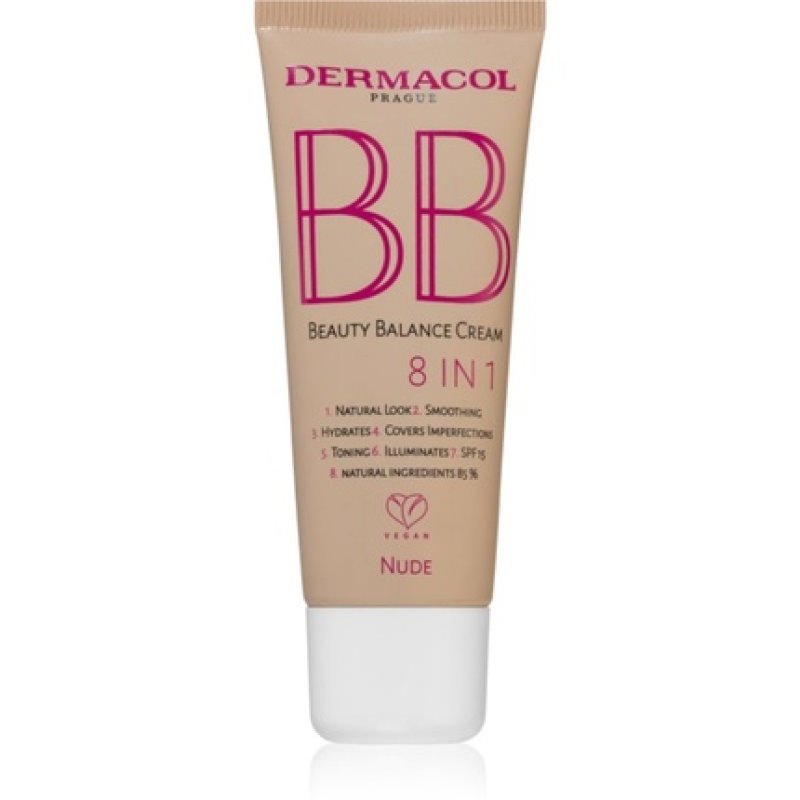 Dermacol BB Beauty Balance Cream 8 IN 1 krem bb 2 Nude SPF15 30ml W