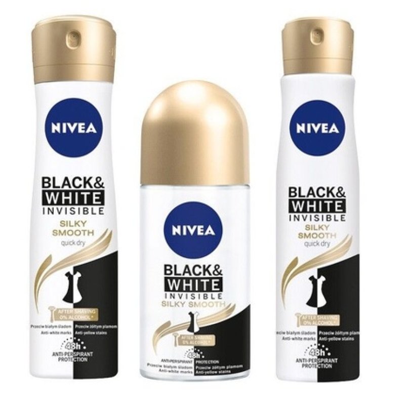 Nivea - Black&White Invisible Silky Smooth Antiperspirant 50ml