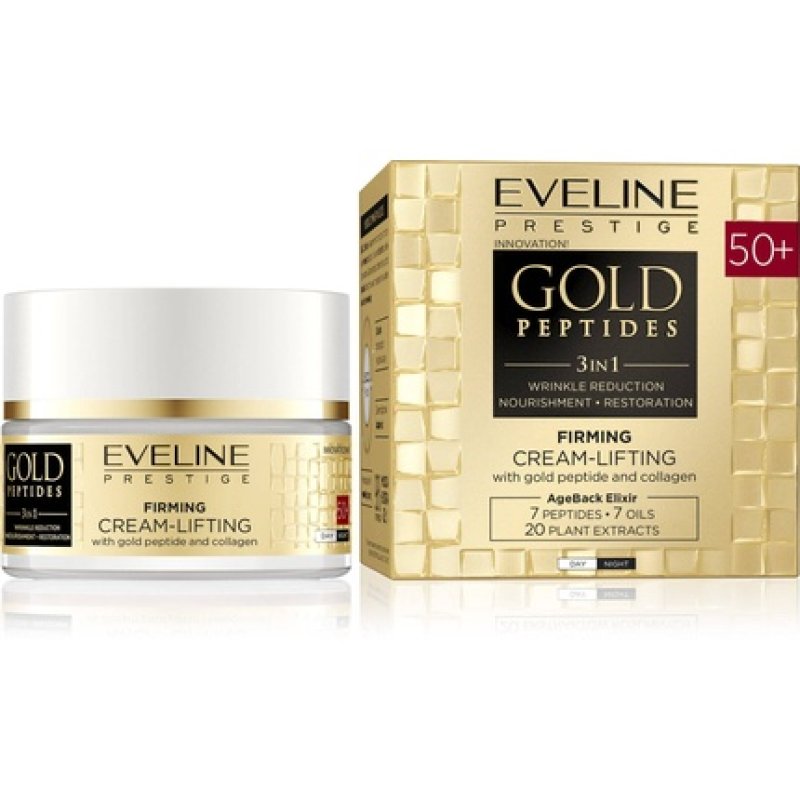 Eveline Gold Peptides 3in1 50 Firming Nourishing Cream Lifting Collagen 50ml