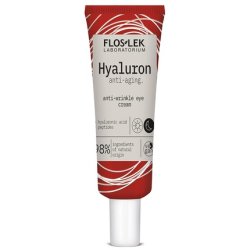 Floslek HYALURON Anti-Wrinkle Eye Cream Anti-Aging Eye Care Moisturizes and Firms Skin Reduces Dark Circles 30ml