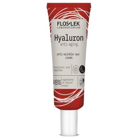 Floslek HYALURON Anti-Wrinkle Eye Cream Anti-Aging Eye Care Moisturizes and Firms Skin Reduces Dark Circles 30ml