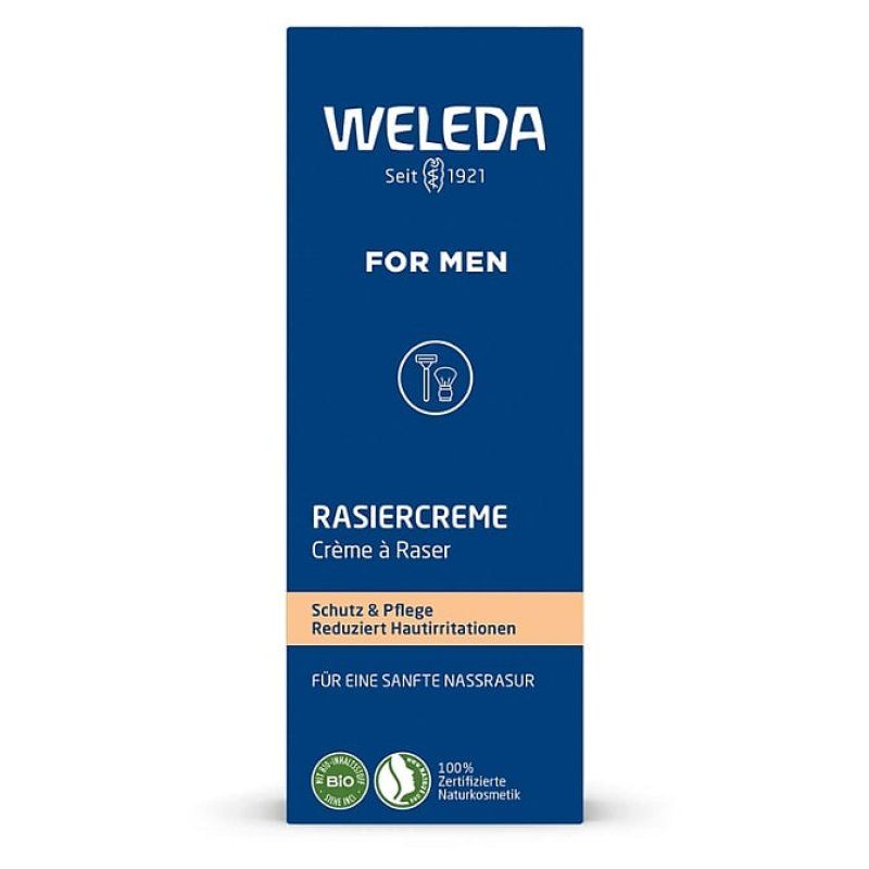 Weleda For Men Rasiercreme Crème à raser Hommes 75 ml