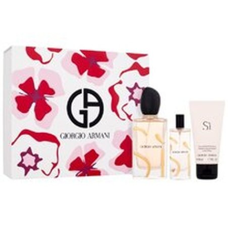 Armani Si Gift Set - Edp 100 Ml, Edp 15 Ml, And Body Lotion 50 Ml