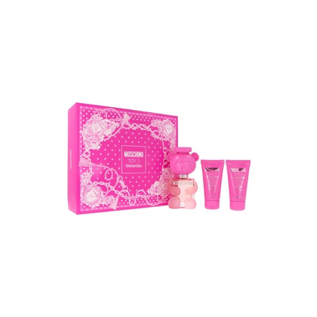 Moschino Toy 2 Bubble Gum Set - 50ml Eau De Toilette, 50ml Shower Gel, 50ml Body Lotion
