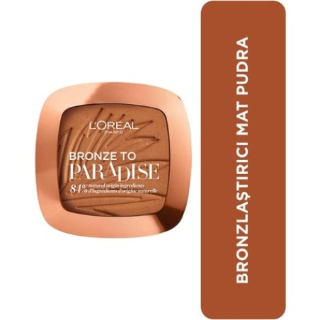 L'Oreal Paris Bronzer Back To Bronze Matte Bronzing Pressed Powder Medium Compact Case