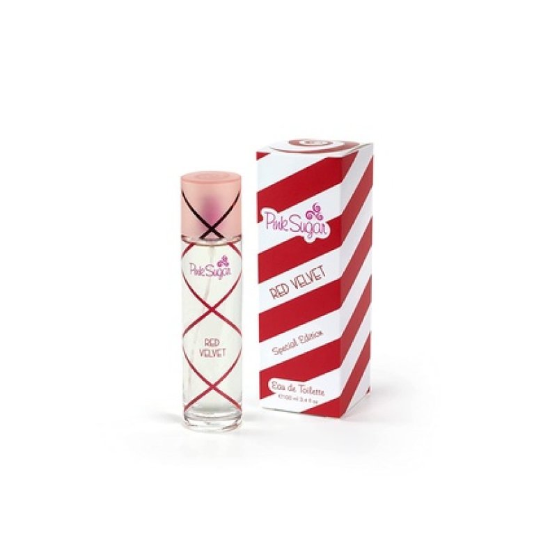 Pink Sugar Red Velvet Holiday Gift Set for Women 3.4 Fl Oz Eau de Toilette Spray