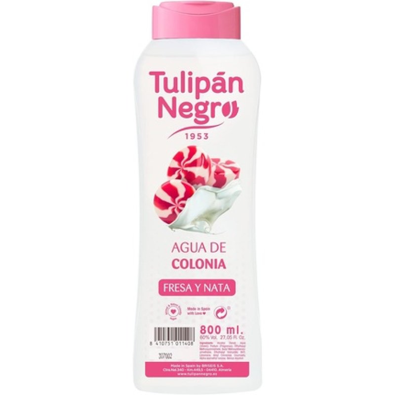 Tulipán Eau de Cologne Noir Strawberry and Nata 800ml