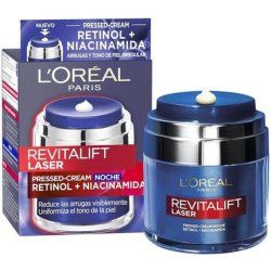 REVITALIFT LASER pressed cream noche con retinol niacinamida 50 ml
