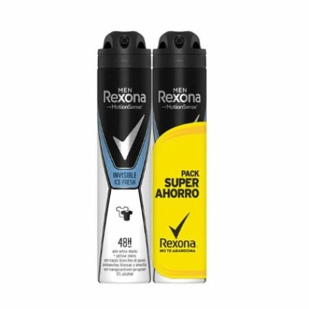 Rexona Men Motion Sense Invisible Ice Fresh Deodorant Spray 200ml - Pack of 2