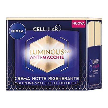NIVEA Cellular Luminous630 Anti-Spot Regenerating Night Cream 50ml with Hyaluronic Acid and Luminous630 for Even Skin