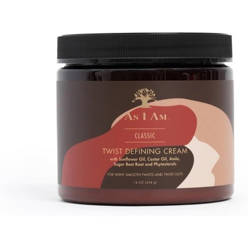AS I AM Twist Defining Cream for Shiny Smooth Twists and Twist Outs 16 oz