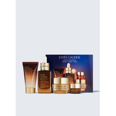 Estée Lauder Nightly Renewal Skincare Cleanse Repair Glow