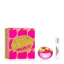 DKNY Be Delicious Orchard St. Eau de Parfum 2 Piece Gift Set For Women - Perfume Spray 3.4 Fl. Oz. & Purse Spray Travel