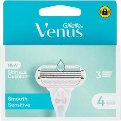 Gillette Venus Deluxe Smooth Sensitive Shaver Refills for Women 5 Blades - Pack of 4