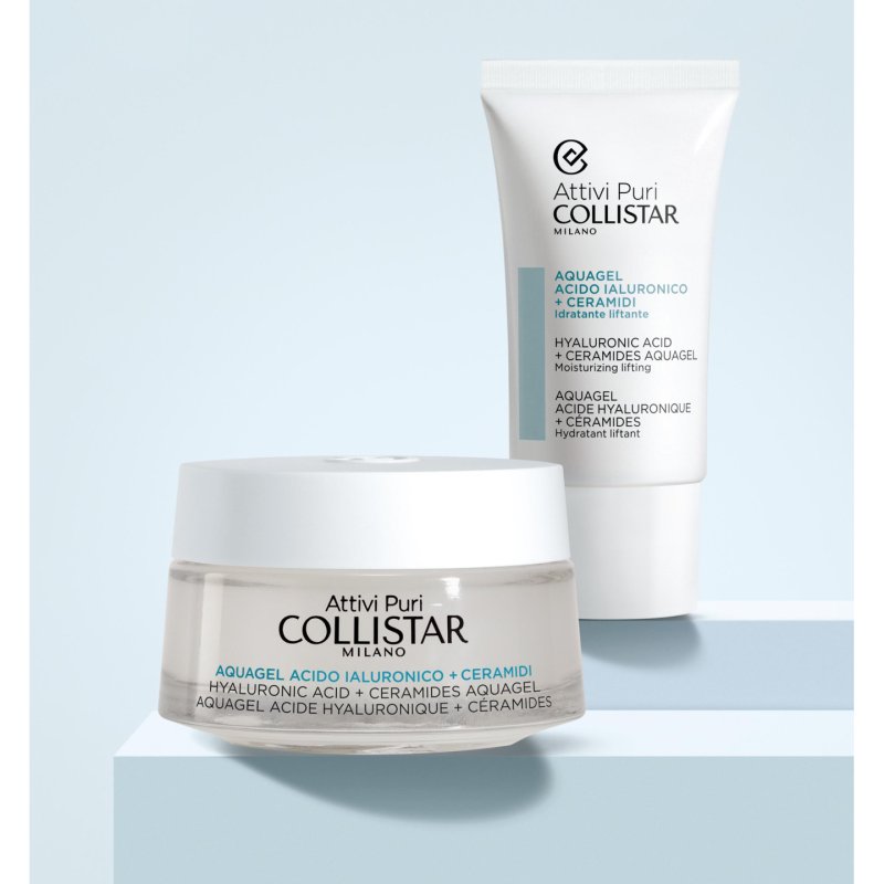 COLLISTAR Pure Actives Kit Hyaluronic Acid Ceramides Aquagel 50ml 25ml