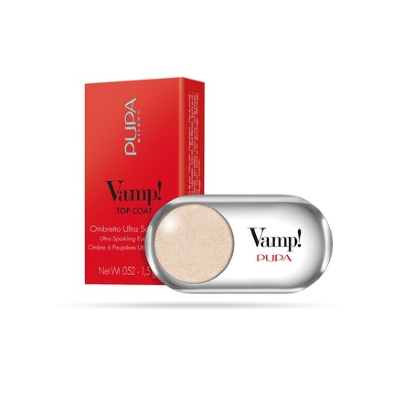 Pupa Milano Vamp Top Coat Eyeshadow 206 Sparkling Gold