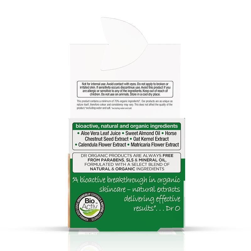 Dr Organic Organic Aloe Vera Cream Natural Vegan Cruelty Free Paraben & SLS Free 50ml