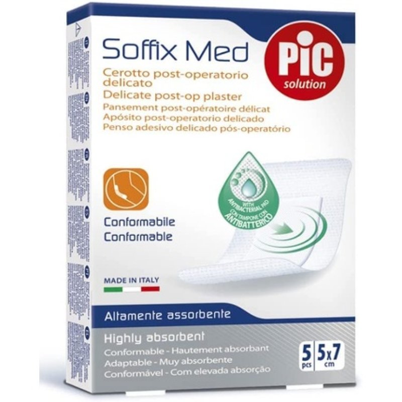 Aposito Pic Soffixmed Antibacterial Dressing 5x7cm 5 Units