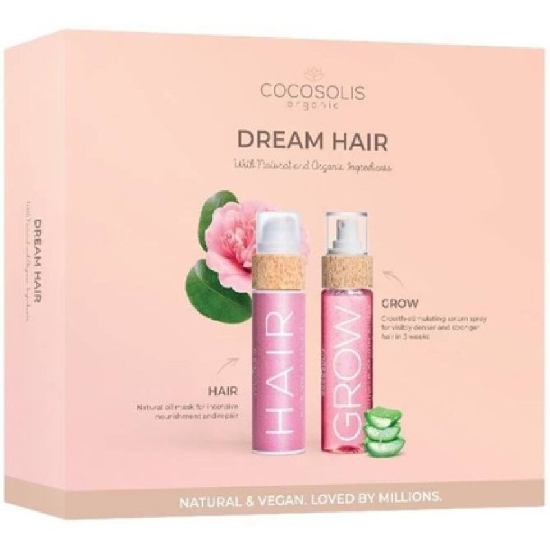 Cocosolis Set Dream Hair - Hair Oil Mask 3 In 1 110ml And Hair Growth Serum Spray 110ml
